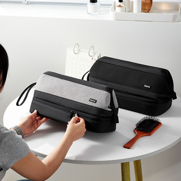 For Dyson Baona BN-DS005 Large-capacity Double-layer Hair Dryer Curling Iron Storage Bag(Gray) - For Dyson Accessories by Baona | Online Shopping South Africa | PMC TechLife | Buy Now Pay Later Mobicred