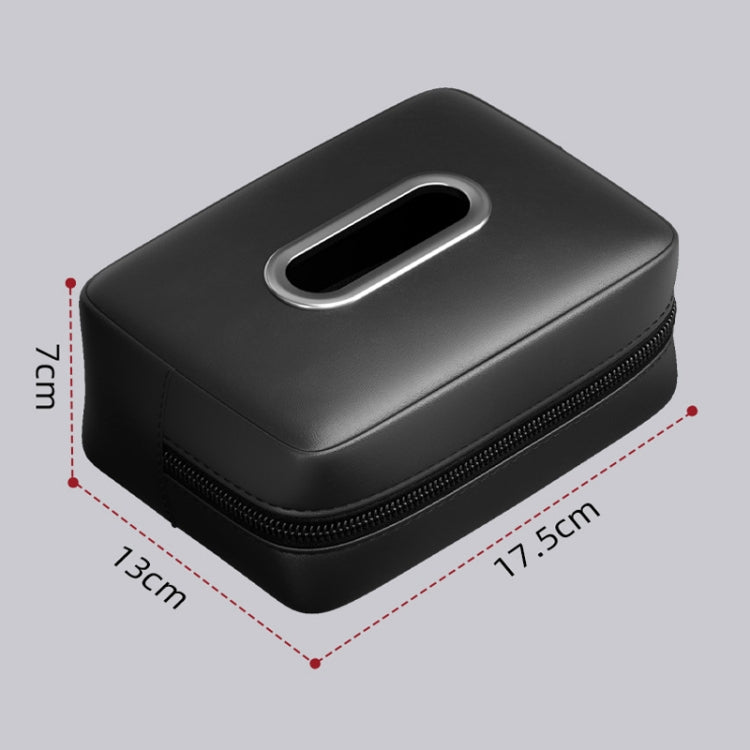 Car Seat Armrest Tissue Box Sun Visor Seat Back Hanging Paper Bag(Black) - Stowing Tidying by PMC TechLife | Online Shopping South Africa | PMC TechLife | Buy Now Pay Later Mobicred