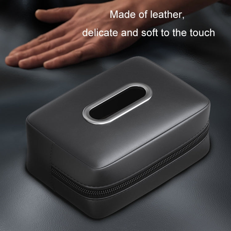 Car Seat Armrest Tissue Box Sun Visor Seat Back Hanging Paper Bag(Gray) - Stowing Tidying by PMC TechLife | Online Shopping South Africa | PMC TechLife | Buy Now Pay Later Mobicred