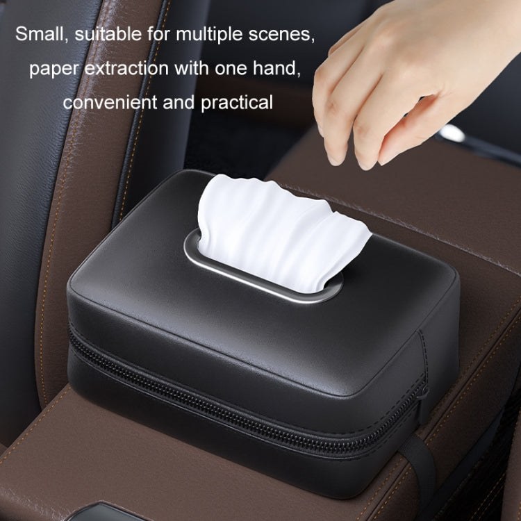 Car Seat Armrest Tissue Box Sun Visor Seat Back Hanging Paper Bag(Gray) - Stowing Tidying by PMC TechLife | Online Shopping South Africa | PMC TechLife | Buy Now Pay Later Mobicred