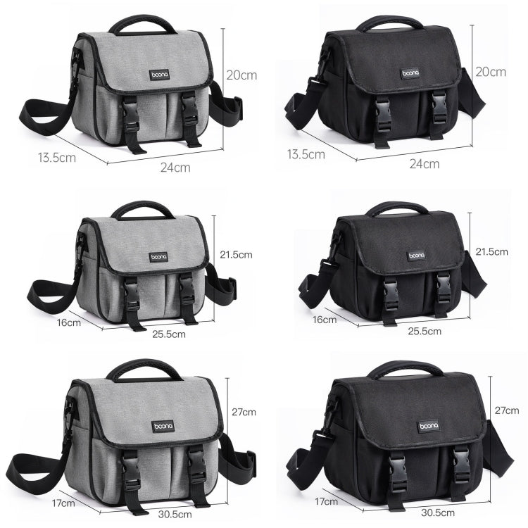 Baona BN-H017 Photography SLR / Micro Single Cross-Body Camera Storage Bag, Color: S Gray - free shipping - PMC TechLife - Order now!
