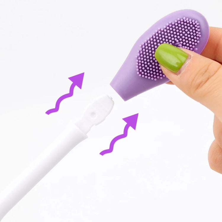 2pcs Dual Head Silicone Face Mask Brush Face Cleansing Massage Brush Mud Mask Applicator(Purple) - free shipping - PMC TechLife - Order now!