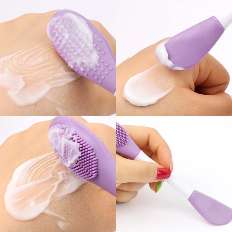 2pcs Dual Head Silicone Face Mask Brush Face Cleansing Massage Brush Mud Mask Applicator(Pink) - free shipping - PMC TechLife - Order now!
