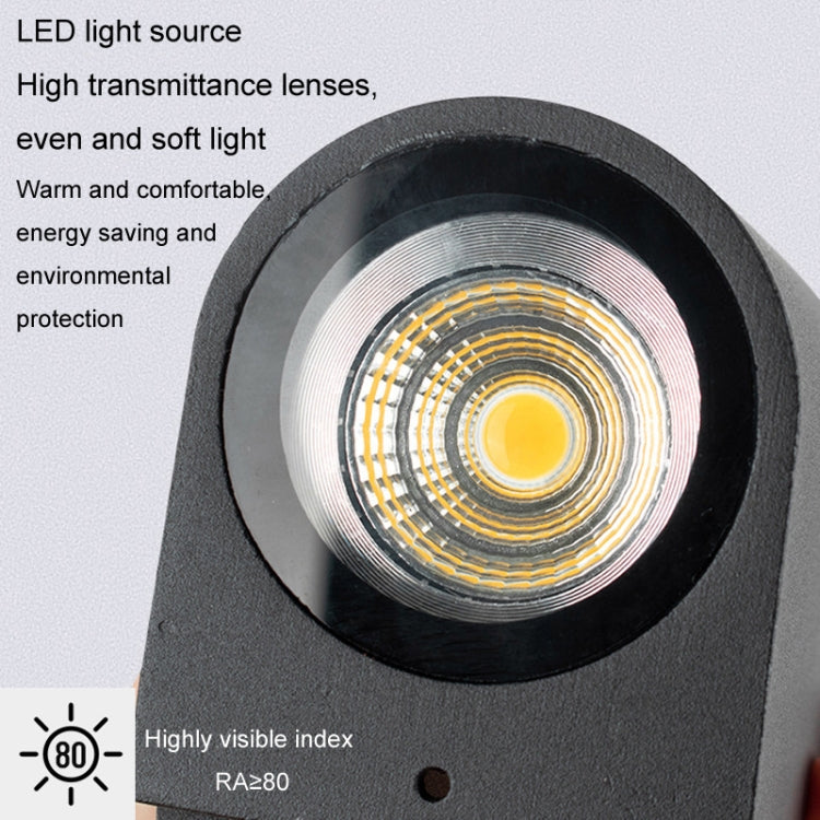 LED Outdoor Wall Lights Waterproof Exterior Villa Door Patio Lights Background Glow Spotlights, Style: 2-head Round With GU10 Bulb(Warm White) - Floodlights by PMc TechLife | Online Shopping South Africa | PMc TechLife | Buy Now Pay Later Mobicred