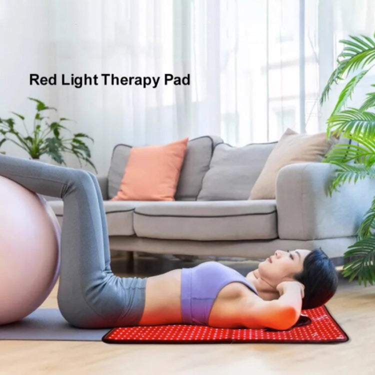 360 LED Beads Red Light Physical Therapy Waist Pad Infrared Fitness Light Therapy Pad US Plug - free shipping - PMC TechLife - Order now!