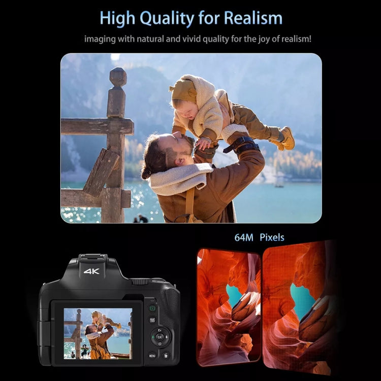 G700 4K / 64MP WiFi Digital Video Camera Camcorder 3.0 Inch IPS Screen 12X Optical Zoom - Video Cameras by PMC TechLife | Online Shopping South Africa | PMC TechLife | Buy Now Pay Later Mobicred