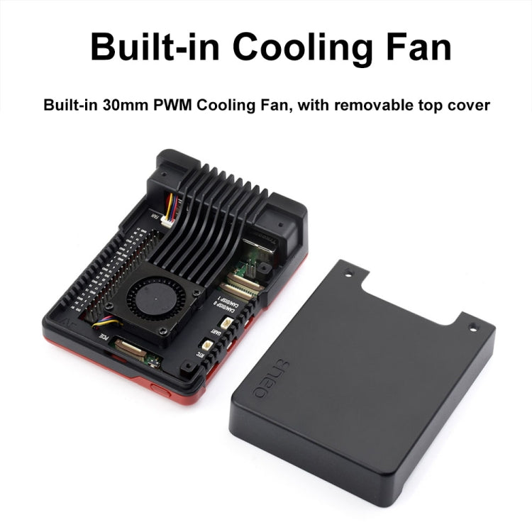 Waveshare 26587 For Raspberry Pi 5 Argon Neo Aluminum Alloy Case, Spec: Standard - free shipping - PMC Jewellery - Order now!