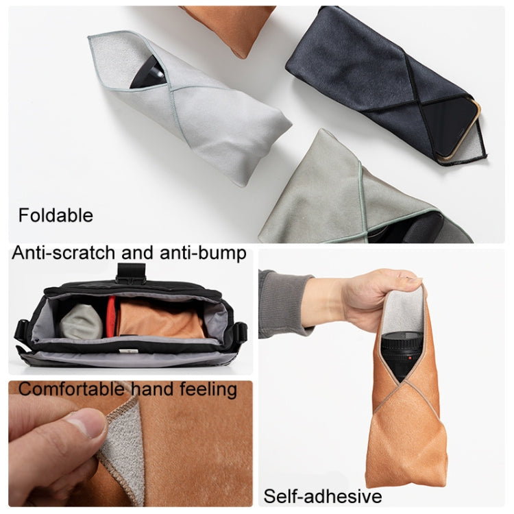 DSLR Camera Folding Cloth Photography Camera Folding Cloth Magic Protective Cloth, Color: 45x45cm Khaki - Lens Bag by PMC TechLife | Online Shopping South Africa | PMC TechLife | Buy Now Pay Later Mobicred