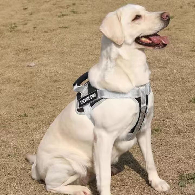 Large Dog Explosion Proof Punch Chest Harness Dog Travelling Leash, Style: Red+1.5m Round Rope(XXL) - Leashes & Chest Strap by PMC TechLife | Online Shopping South Africa | PMC TechLife | Buy Now Pay Later Mobicred