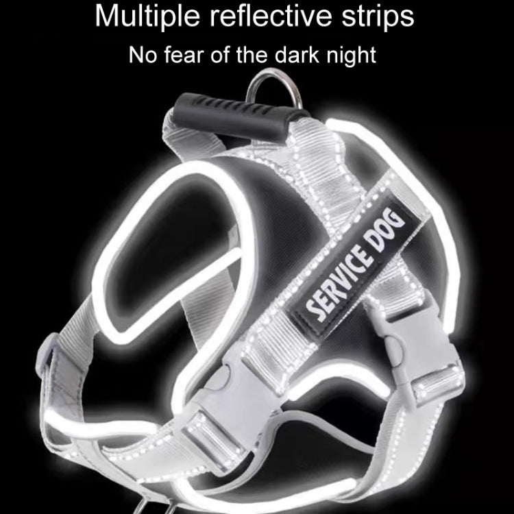 Large Dog Explosion Proof Punch Chest Harness Dog Travelling Leash, Style: Red+1.5m Round Rope(L) - Leashes & Chest Strap by PMC TechLife | Online Shopping South Africa | PMC TechLife | Buy Now Pay Later Mobicred
