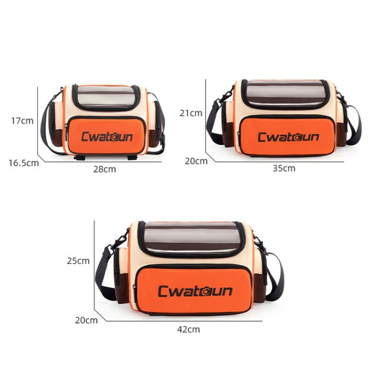 Cwatcun D121 Shoulder Crossbody Camera Bag Colorful Large Capacity Waterproof Digital Photography Bag, Color: Large Orange Red - free shipping - PMC TechLife - Order now!