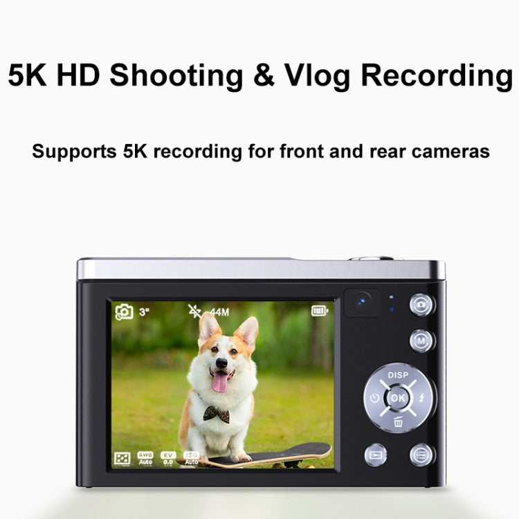 DC305X 5K/30FPS 2.8-Inch HD Shooting 5X Optical Zoom Anti-Shake Digital Camera, Color: White EU Plug - Children Cameras by PMC TechLife | Online Shopping South Africa | PMC TechLife | Buy Now Pay Later Mobicred