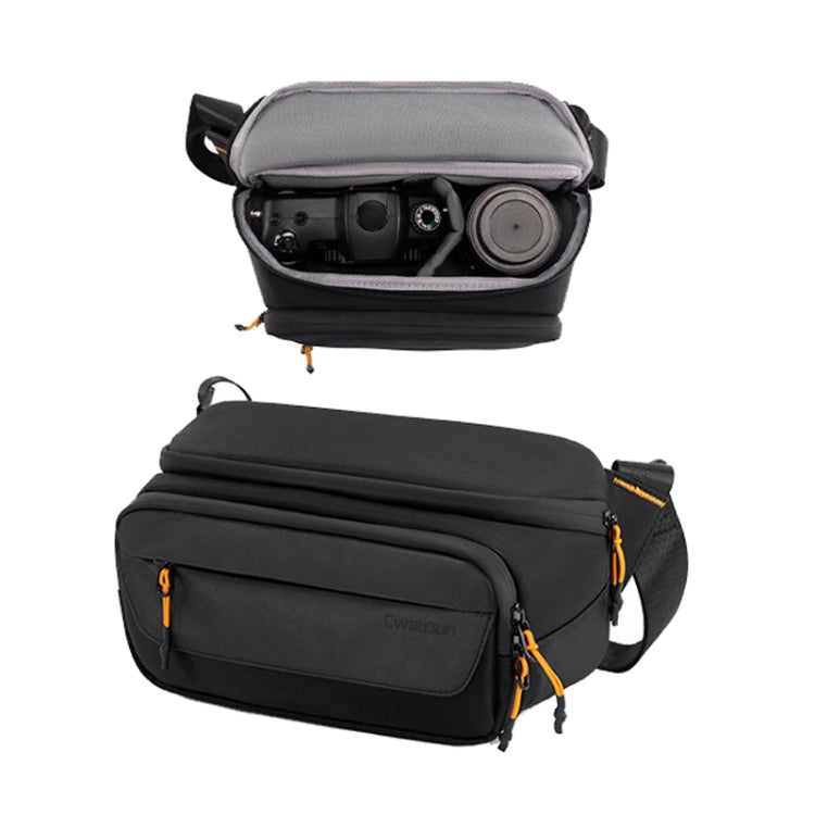 Cwatcun D133 Camera Chest Bag Multi-functional Handheld Slanting Cross Shoulder Camera Casual Bag, Color: Small Black - Strap Satchel by Cwatcun | Online Shopping South Africa | PMC TechLife | Buy Now Pay Later Mobicred