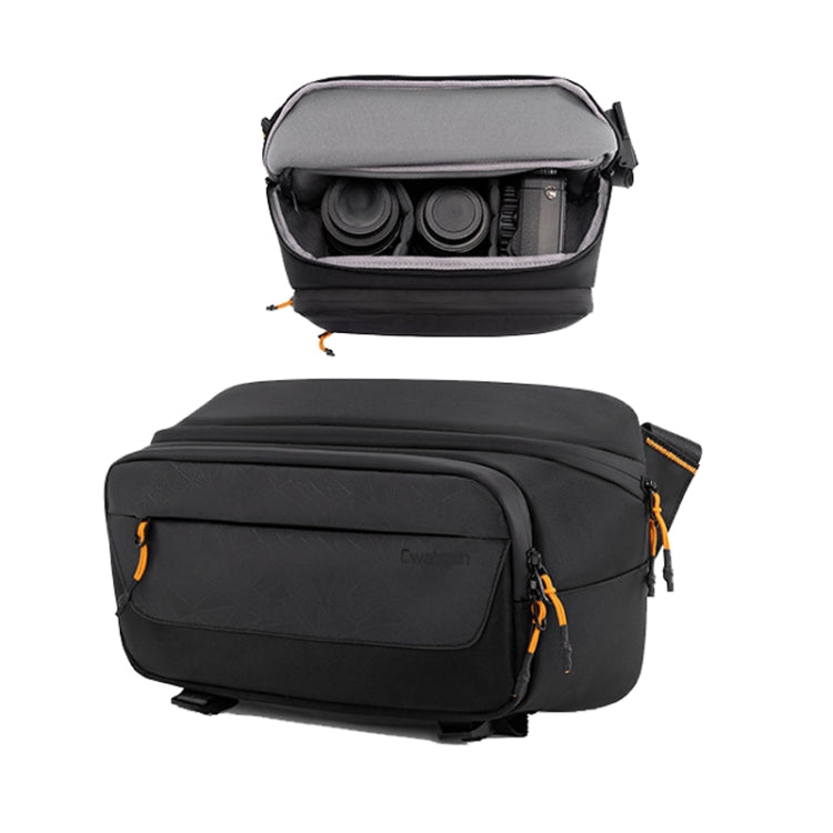 Cwatcun D133 Camera Chest Bag Multi-functional Handheld Slanting Cross Shoulder Camera Casual Bag, Color: Medium Black - free shipping - PMC TechLife - Order now!