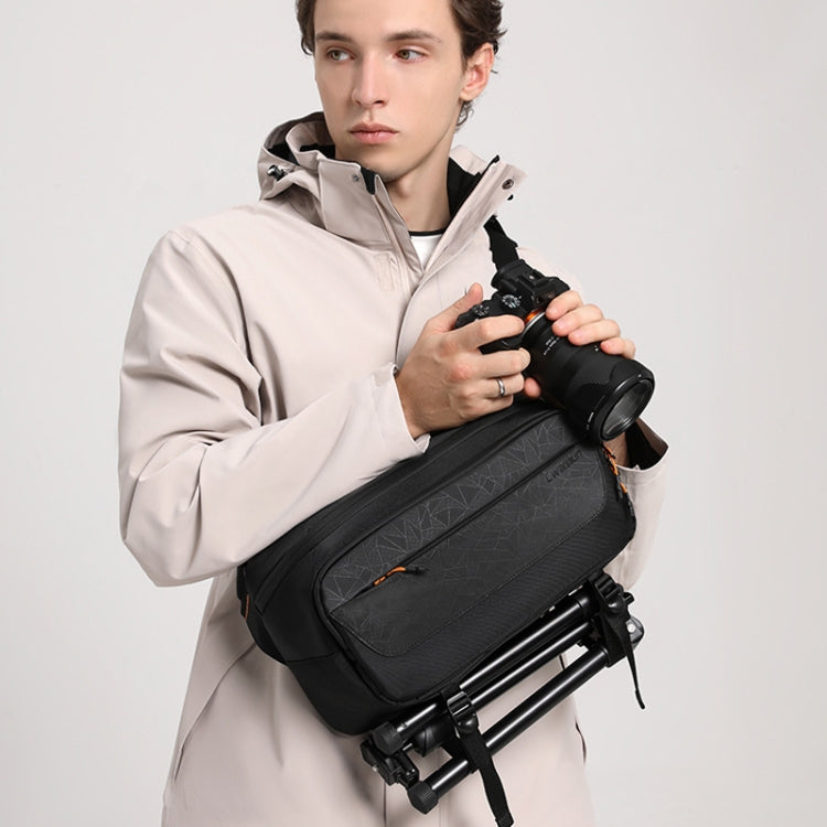 Cwatcun D133 Camera Chest Bag Multi-functional Handheld Slanting Cross Shoulder Camera Casual Bag, Color: Medium Black - free shipping - PMC TechLife - Order now!