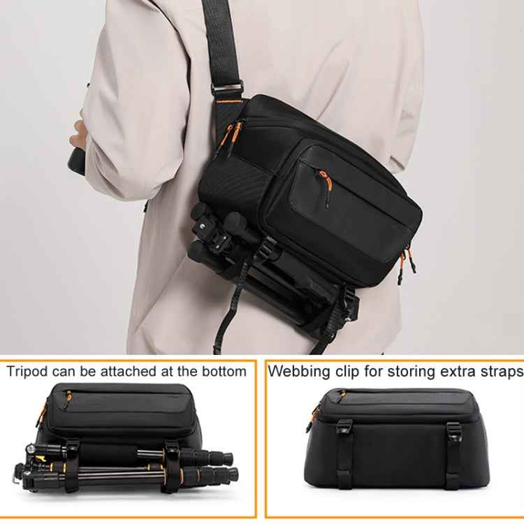 Cwatcun D133 Camera Chest Bag Multi-functional Handheld Slanting Cross Shoulder Camera Casual Bag, Color: Medium Black - free shipping - PMC TechLife - Order now!