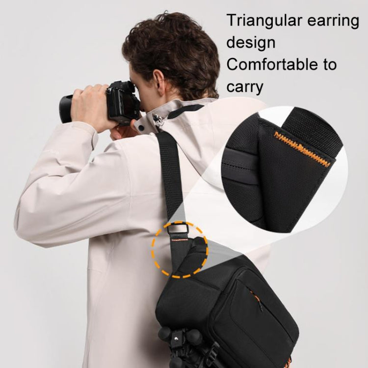 Cwatcun D133 Camera Chest Bag Multi-functional Handheld Slanting Cross Shoulder Camera Casual Bag, Color: Medium Black - free shipping - PMC TechLife - Order now!