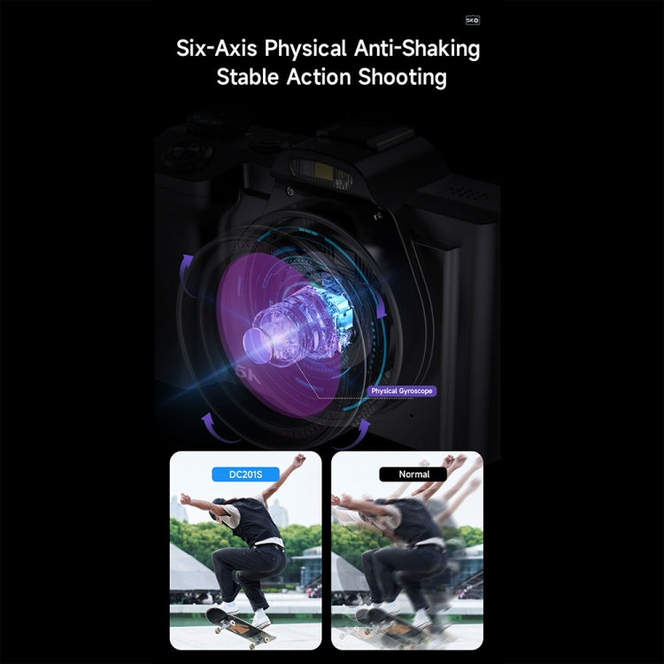 DC-201S 5K/30FPS 3.5-Inch 16X Six-Axis Anti-Shake HD Digital Camera With UV Lens(UK Plug) - Children Cameras by PMC TechLife | Online Shopping South Africa | PMC TechLife | Buy Now Pay Later Mobicred