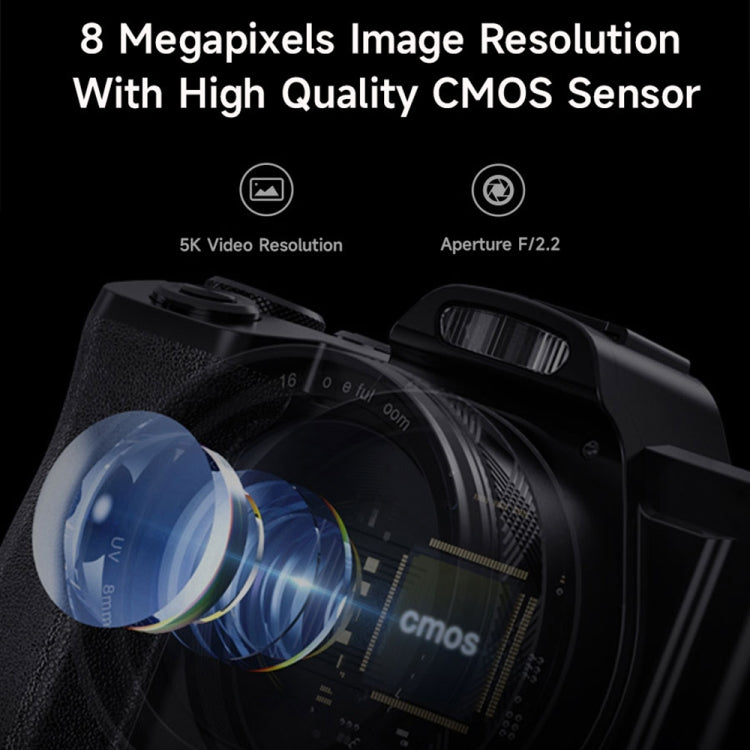 DC-201S 5K/30FPS 3.5-Inch 16X Six-Axis Anti-Shake HD Digital Camera With UV Lens(UK Plug) - Children Cameras by PMC TechLife | Online Shopping South Africa | PMC TechLife | Buy Now Pay Later Mobicred
