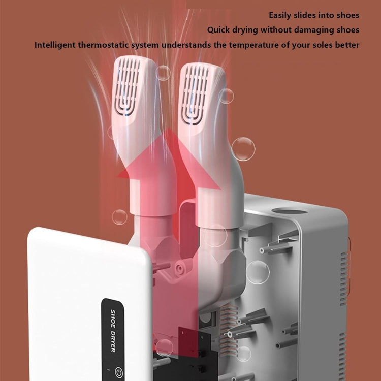 140W Boot Dryer Wall Mounted Shoes Warmer Heater, 3 Gear Timing, 360 Degree Rotating Air Outlet UK Plug(Black) - free shipping - PMC TechLife - Order now!