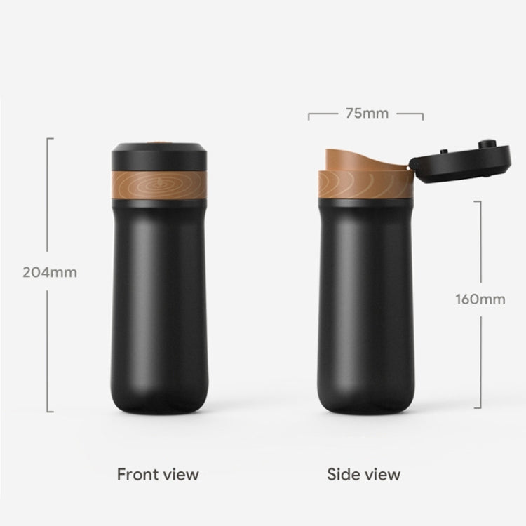 Portable Thermos Tea Brewer Coffee Filter Stainless Steel Carry-On French Press Kettle, Capacity: 320ml - free shipping - PMC TechLife - Order now!