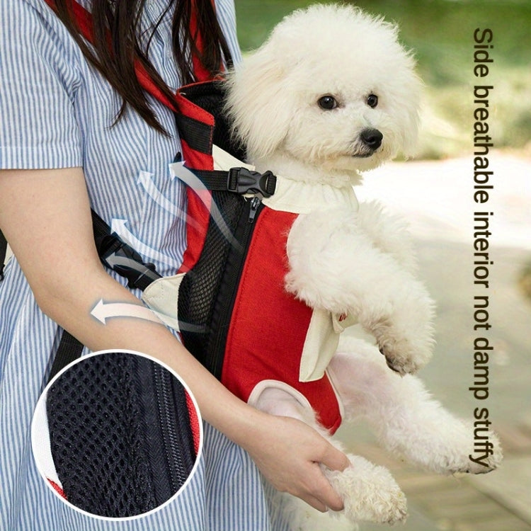 DONO Pet Four-legged Bag Outdoor Carrying Bag Breathable Backpack, Size: XXL(Yellow White) - free shipping - PMC TechLife - Order now!