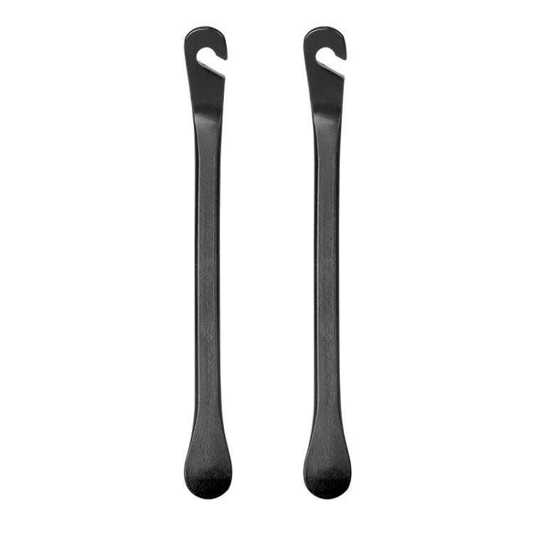 2pcs Metal Bicycle Tire Pry Bars Levers Mountain Bike Tire Removal Tools(Black) - Maintenance tools by PMC TechLife | Online Shopping South Africa | PMC TechLife | Buy Now Pay Later Mobicred