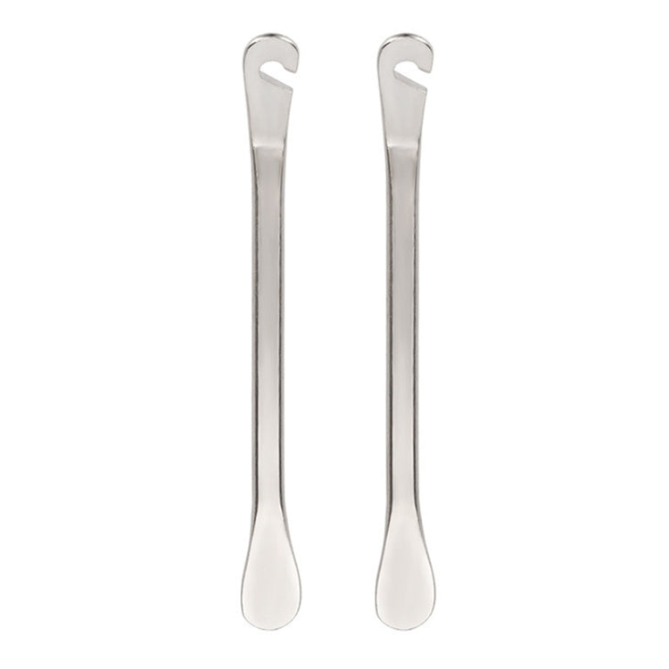 2pcs Metal Bicycle Tire Pry Bars Levers Mountain Bike Tire Removal Tools(Silver) - Maintenance tools by PMC TechLife | Online Shopping South Africa | PMC TechLife | Buy Now Pay Later Mobicred