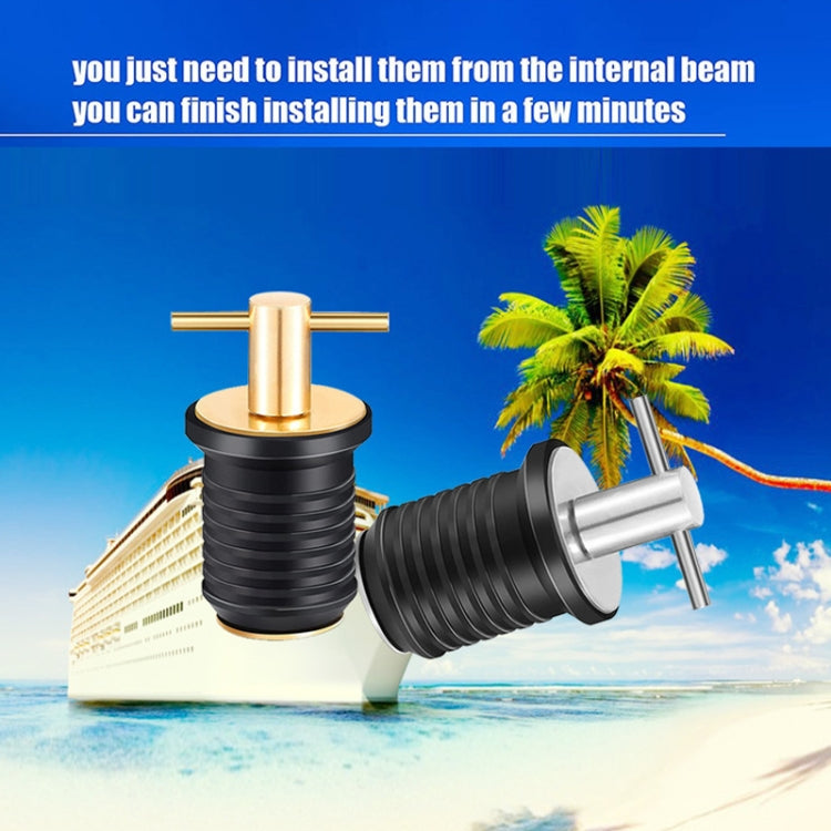 Marine Motorboat Deck Cross Drain Plug Screw, Size: Copper For 32mm - Marine Accessories & Parts by PMC Jewellery | Online Shopping South Africa | PMC Jewellery | Buy Now Pay Later Mobicred