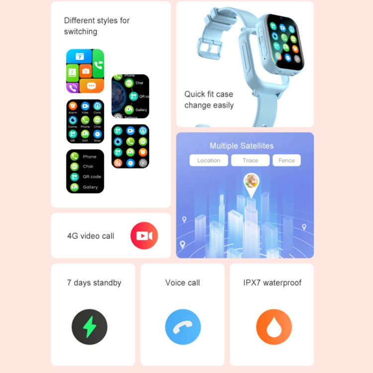 K26H  4G Kids Phone Watch With 1.83-inch Touch Screen Front Camera SOS GPS Location(Black) - Smart Watches by PMC TechLife | Online Shopping South Africa | PMC TechLife | Buy Now Pay Later Mobicred