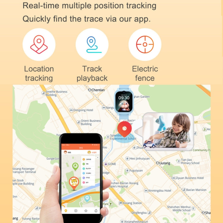 K26H  4G Kids Phone Watch With 1.83-inch Touch Screen Front Camera SOS GPS Location(Blue) - Smart Watches by PMC TechLife | Online Shopping South Africa | PMC TechLife | Buy Now Pay Later Mobicred