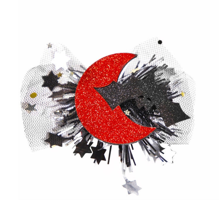 Halloween Hair Clips Hair Accessories Kids Party Dress Up Jewelry, Style: Red Moon Bat - free shipping - PMc TechLife - Order now!