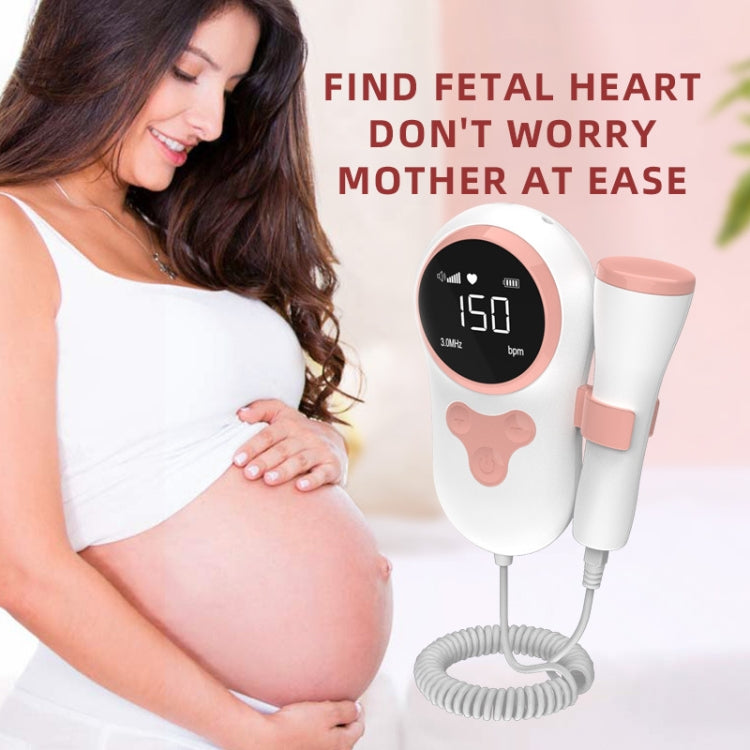 T505 IP5 Dustproof And Water-resistant Pregnant Women Home Doppler Fetal Heart Rate Monitor(Pink) - free shipping - PMC TechLife - Order now!