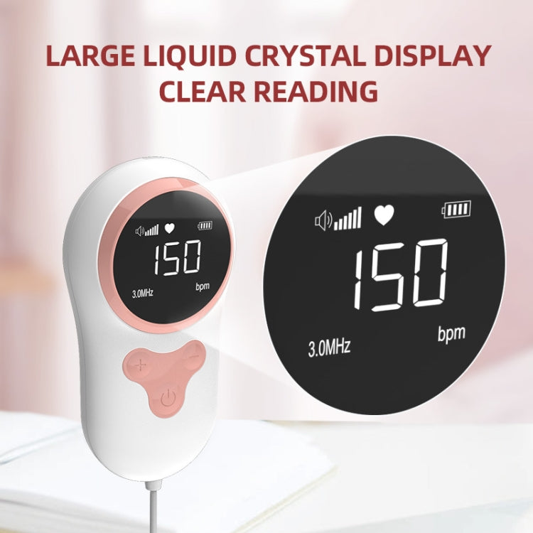 T505 IP5 Dustproof And Water-resistant Pregnant Women Home Doppler Fetal Heart Rate Monitor(Pink) - free shipping - PMC TechLife - Order now!