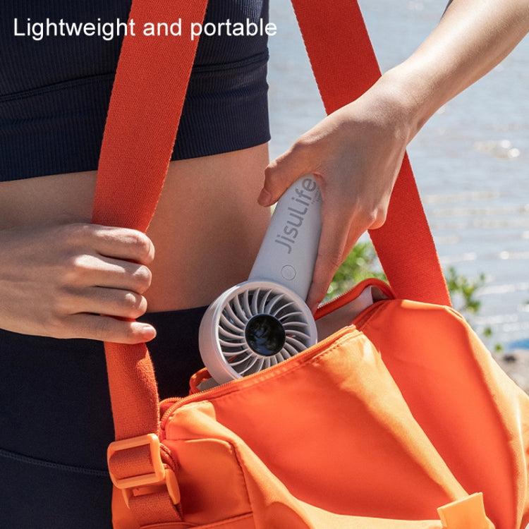 JisuLife Life4 Handheld Portable Small Rechargeable Fan, Battery Capacity: 3600mAh Gray - free shipping - PMC Jewellery - Order now!