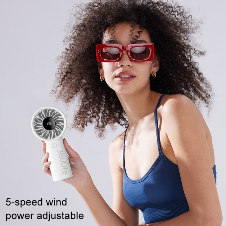 JisuLife Life4 Handheld Portable Small Rechargeable Fan, Battery Capacity: 3600mAh Gray - free shipping - PMC Jewellery - Order now!