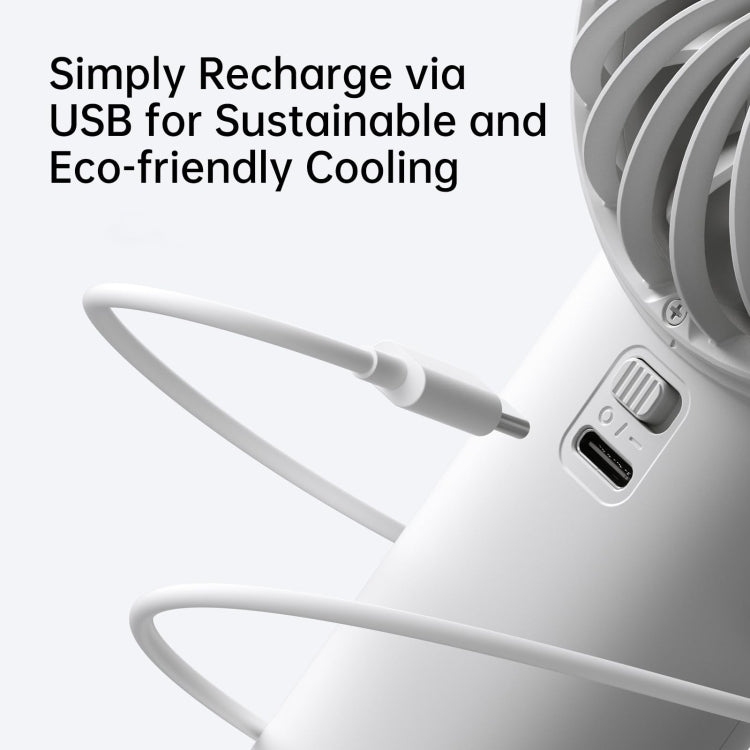 JisuLife Life4 Handheld Portable Small Rechargeable Fan, Battery Capacity: 3600mAh Gray - free shipping - PMC Jewellery - Order now!