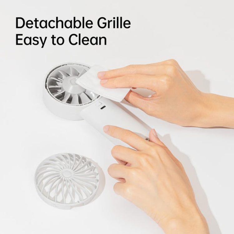 JisuLife Life4 Handheld Portable Small Rechargeable Fan, Battery Capacity: 5000mAh Pink - free shipping - PMC Jewellery - Order now!