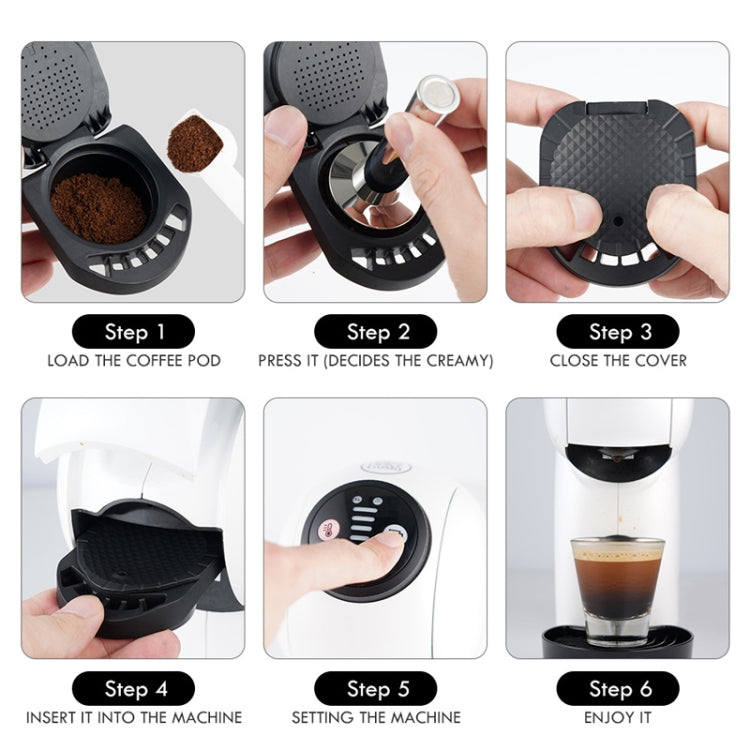 Compatible With Dolce Gusto ICafilas Reusable Coffee Capsule Converter Tray(Black) - Coffee Machine Parts by PMC TechLife | Online Shopping South Africa | PMC TechLife | Buy Now Pay Later Mobicred