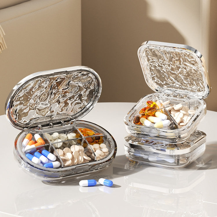 Portable Medicine Dispenser Traveling Carrying Plastic Organizer, Style: Small Transparent Gray - free shipping - PMC TechLife - Order now!