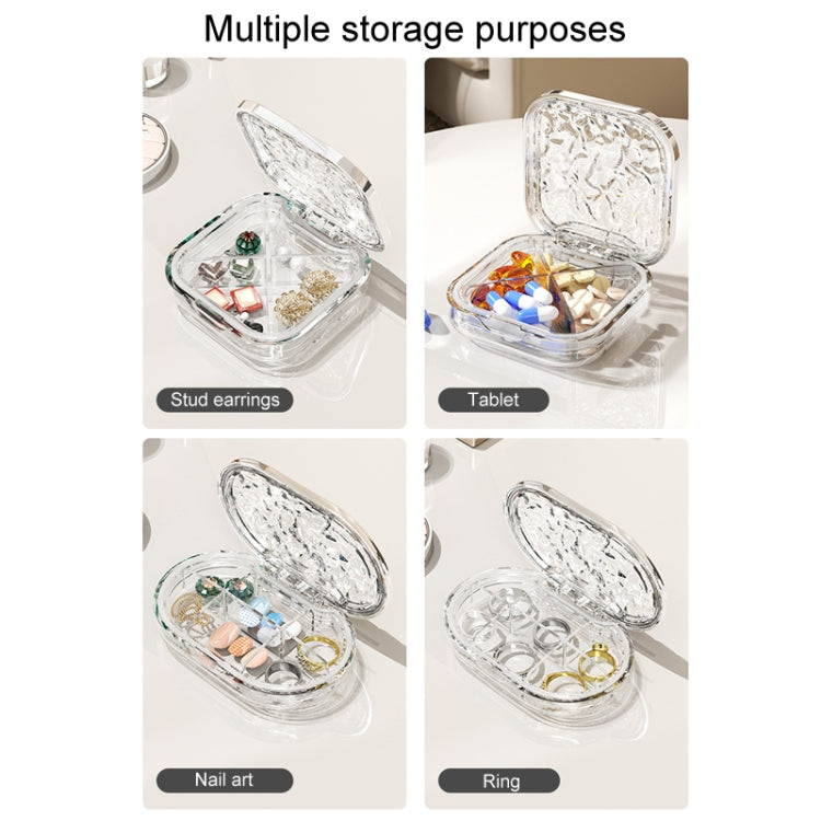 Portable Medicine Dispenser Traveling Carrying Plastic Organizer, Style: Small Transparent Gray - free shipping - PMC TechLife - Order now!