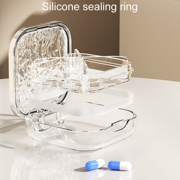 Portable Medicine Dispenser Traveling Carrying Plastic Organizer, Style: Small Transparent Gray - free shipping - PMC TechLife - Order now!