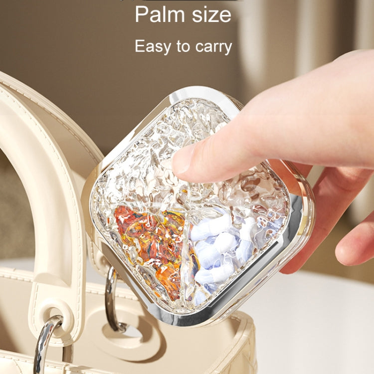 Portable Medicine Dispenser Traveling Carrying Plastic Organizer, Style: Small Transparent Gray - free shipping - PMC TechLife - Order now!