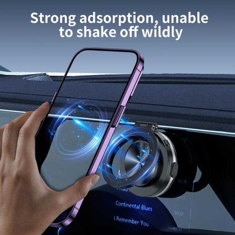 AIMITE C1 Vacuum Adsorption Foldable Magnetic Support Bracket Car Cell Phone Holder(Silver) - free shipping - PMC Jewellery - Order now!