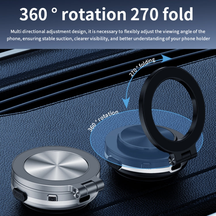 AIMITE C1 Vacuum Adsorption Foldable Magnetic Support Bracket Car Cell Phone Holder(Pink) - free shipping - PMC Jewellery - Order now!