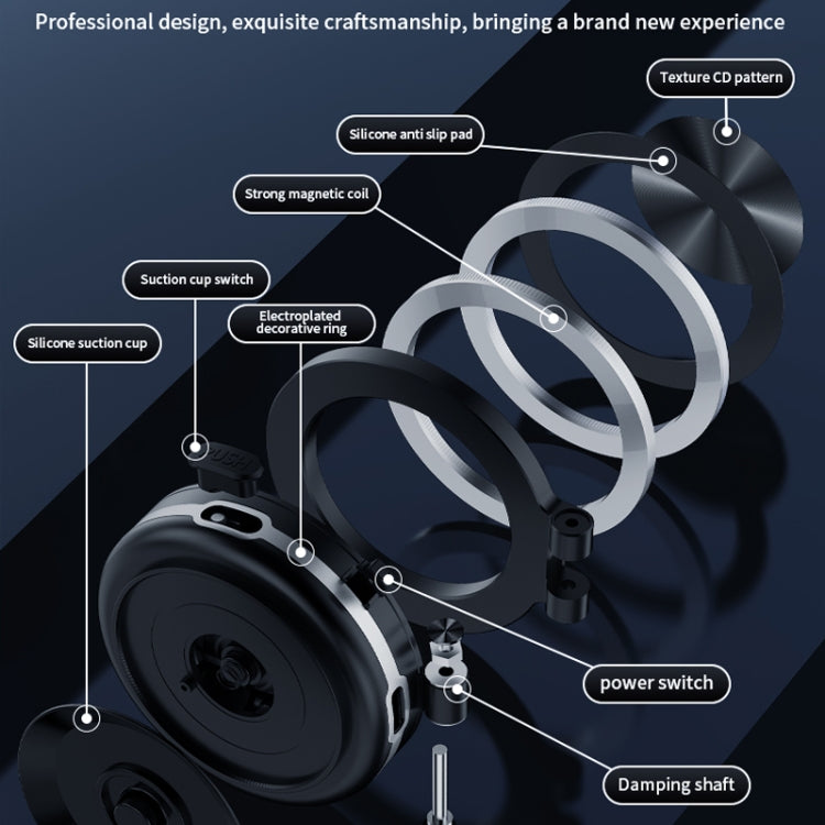 AIMITE C1 Vacuum Adsorption Foldable Magnetic Support Bracket Car Cell Phone Holder(Pink) - free shipping - PMC Jewellery - Order now!