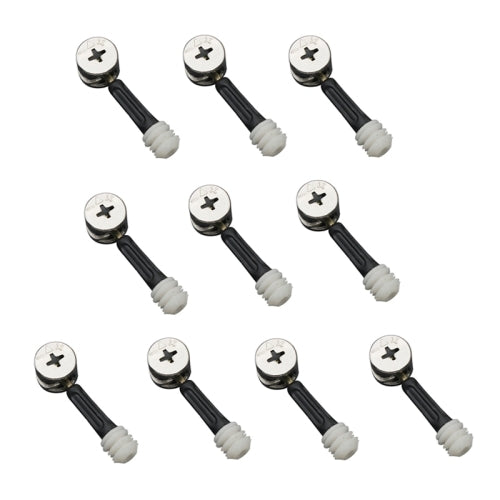 10pcs 35mm 3 In 1 Screw Connector Furniture Link Fixer Closet Eccentric Wheel Nut Connection Fastener - Furniture Accessories by PMC TechLife | Online Shopping South Africa | PMC TechLife | Buy Now Pay Later Mobicred