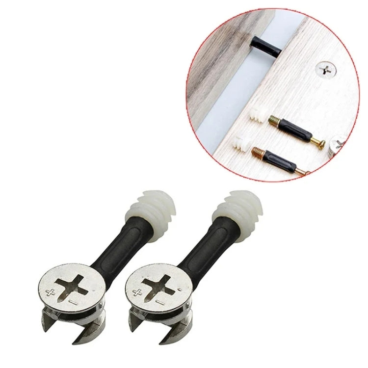 10pcs 35mm 3 In 1 Screw Connector Furniture Link Fixer Closet Eccentric Wheel Nut Connection Fastener - Furniture Accessories by PMC TechLife | Online Shopping South Africa | PMC TechLife | Buy Now Pay Later Mobicred