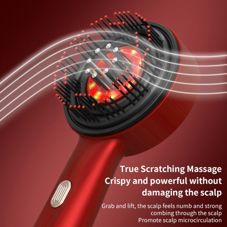 630nm Red Light Massage Comb Scalp Care Liquid Guide Hair Growth Instrument(Deep Gray) - free shipping - PMC TechLife - Order now!