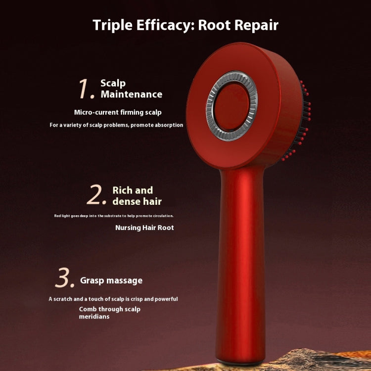 630nm Red Light Massage Comb Scalp Care Liquid Guide Hair Growth Instrument(Red) - free shipping - PMC TechLife - Order now!